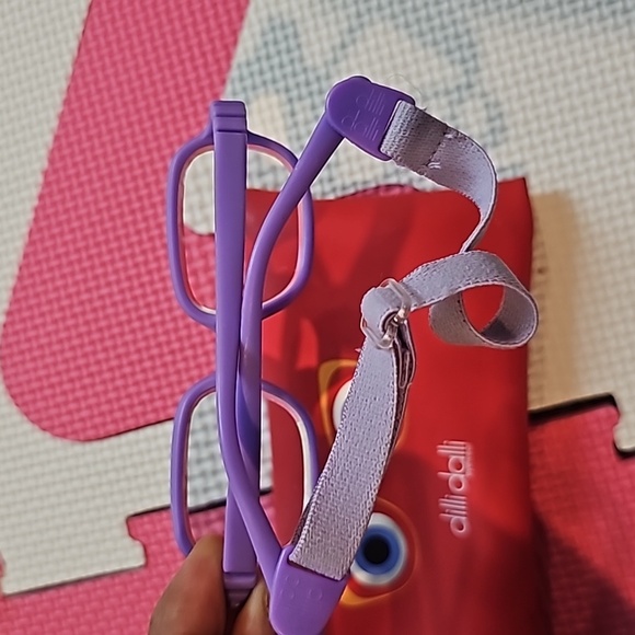 Dilli Dalli Eyewear Children Glasses Light Purple with Adjustable Strap - Picture 3 of 4